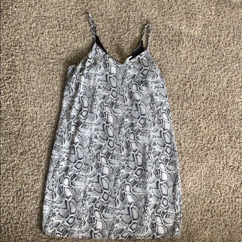 Snake print dress